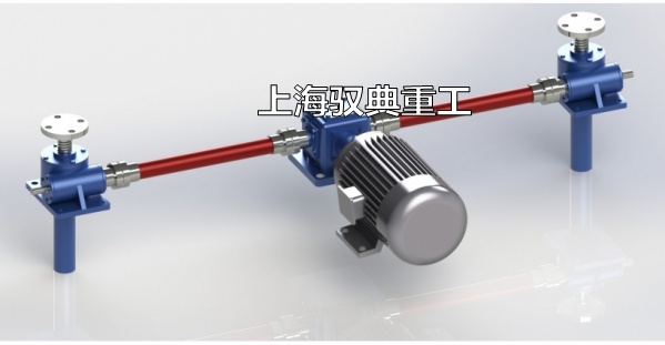 SWL絲桿升降機平臺，兩臺聯動布局圖2